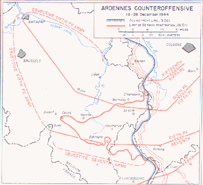 German Plan for Ardennes Offensive