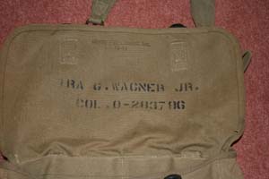 Division Surgeon Lt. Col. Ira G. Wagner, Jr.'s bag